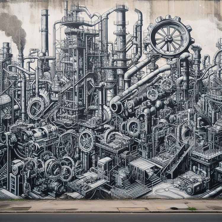 Cómo se ha manifestado el estilo industrial en el arte urbano